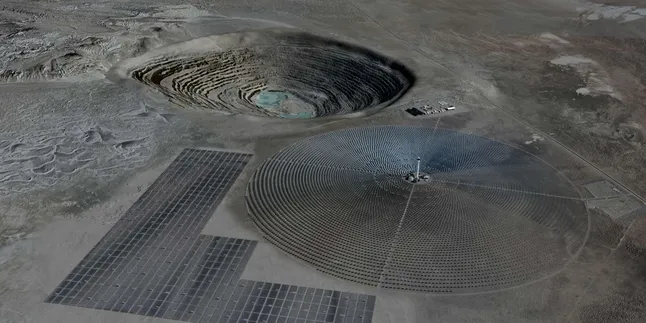 Artist's rendition of Copiapo solar project