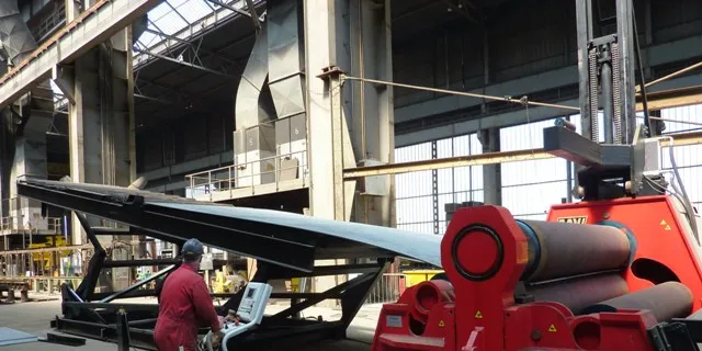 Part of the Scotrenewable tidal turbine prototype being manufactured at Harland and Wolff Heavy Industries