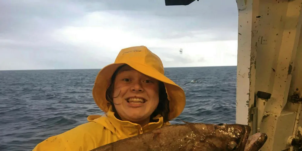Stolt Sea Farm's Anna Gjerde Lied onboard a harvesting vessel.