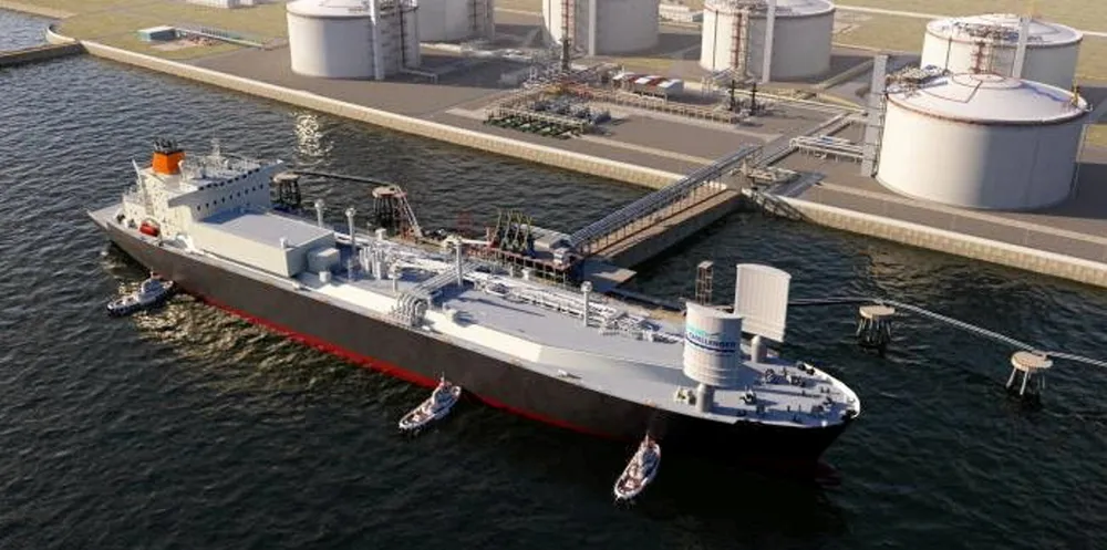 MOL and Hanwha Ocean’s design will see two Wind Challenger sails fitted to an LNG carrier newbuilding.