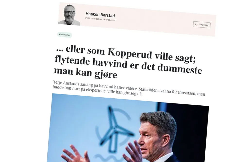 – Vi kan ikke vente på vinden fra kontinentet