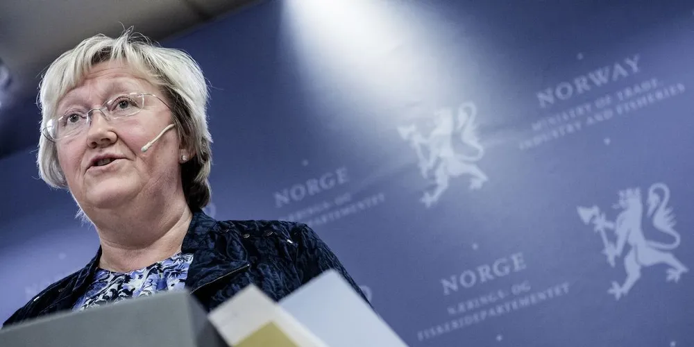 Fiskeriminister Elisabeth Aspaker. Foto: Fredrik Bjerknes, DN.