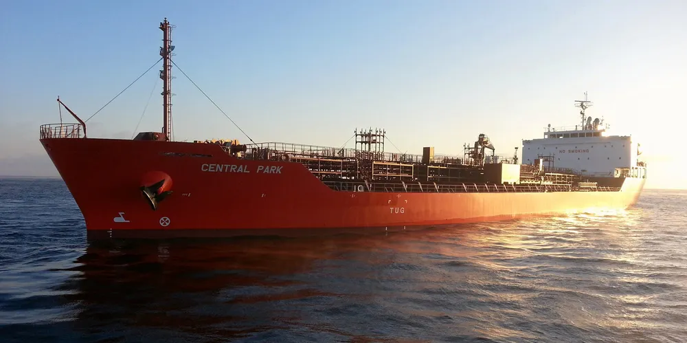 The Zodiac Maritime tanker Central Park.