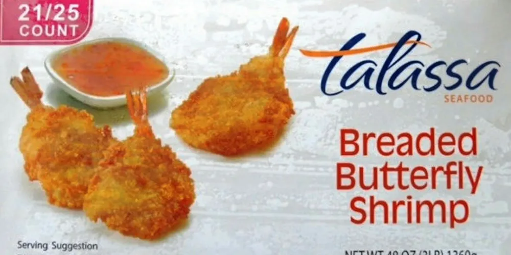 Talassa brand shrimp sold by Sunnvale Seafood, the sales and marketing arm of Guolian Aquatic.
