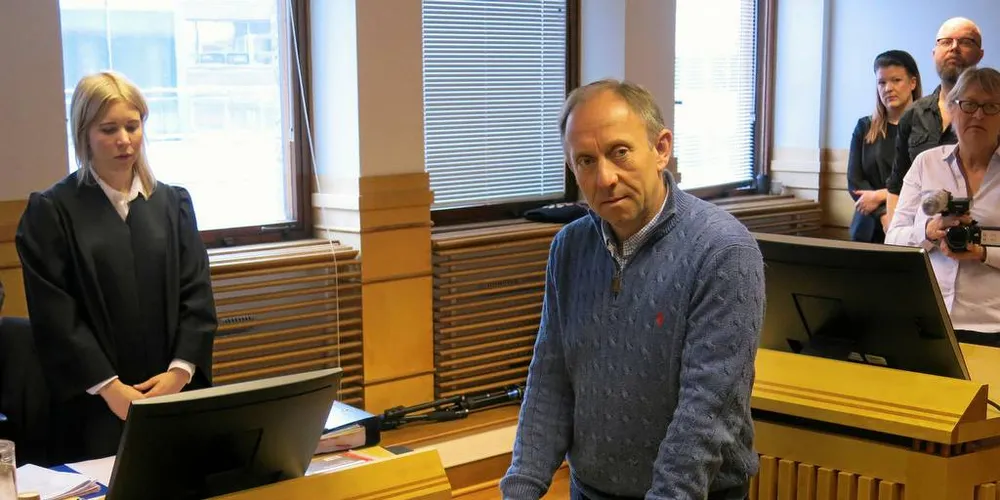 FJERDE DAG: Tidligere styreleder i NSL, Lars Heine Kåsa, vitner torsdag i Reppe-saken.Foto: Agnar Berg