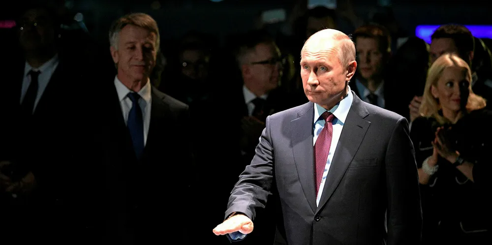 Russian President Vladimir Putin. His country refuses to agree on an Opec+ supply cut deal.