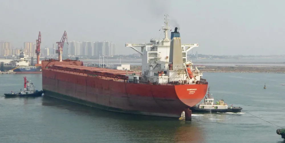 Seanergy Maritime Holdings’ 179,237-dwt capesize bulker Championship (built 2011) is the shipowner’s only capesizethat is eco-design and is scrubber-fitted, according to Clarksons Research data.