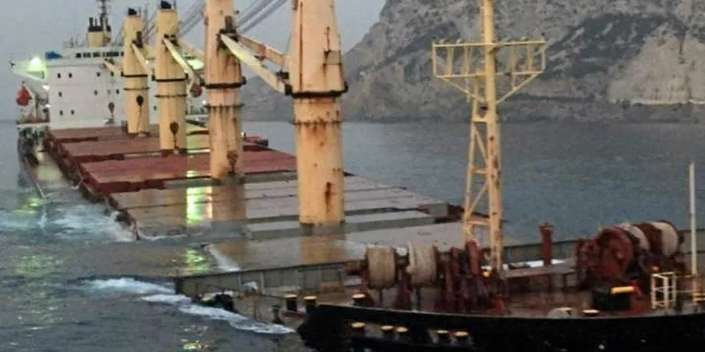 The shear forces acting on the hull of the grounded OS 35 are reportedly far in excess of the maximum allowed.