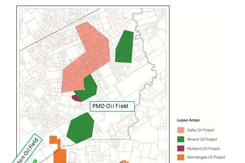 Texas: Sun Resources’ expanded Woodbine lease footprint in the Leon and Madison counties