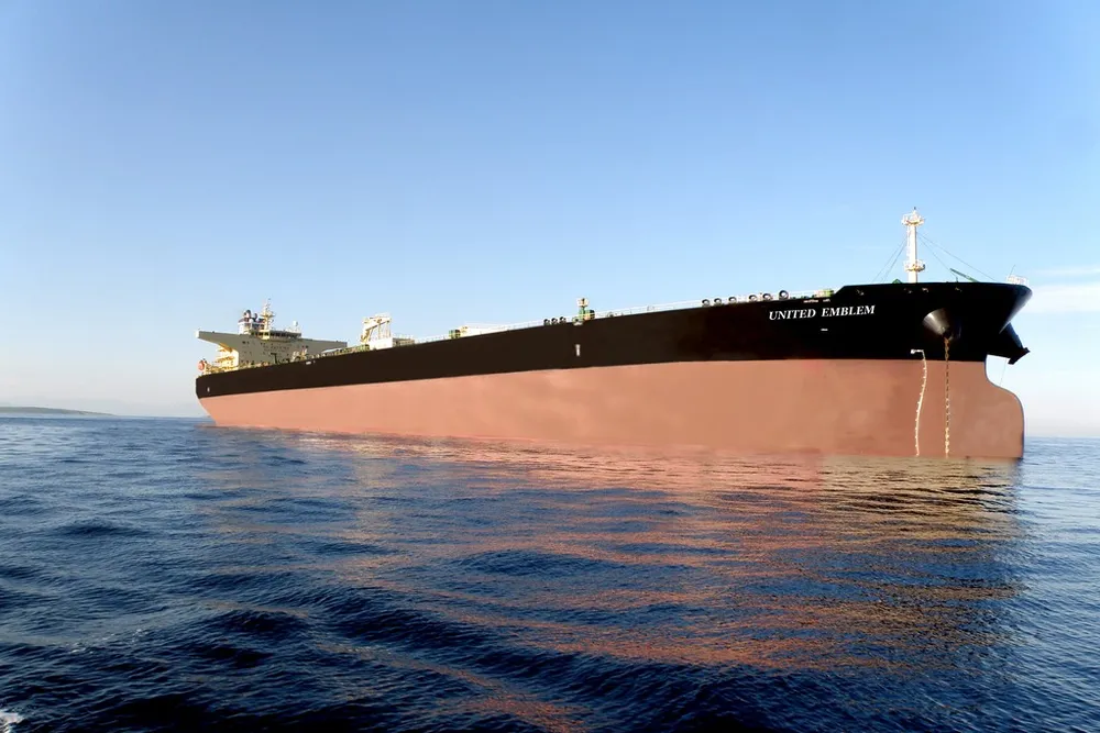 Fully laden: The Greek tanker United Emblem has KRG crude on board