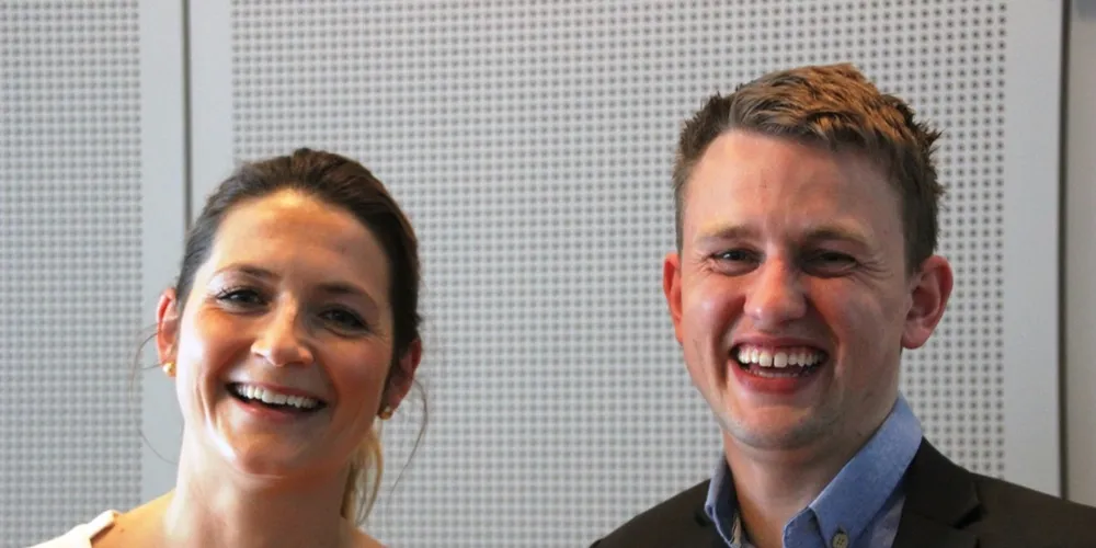 Karoline Skaar Amthor og Lars Berg-Hansen i NorseAqua.
