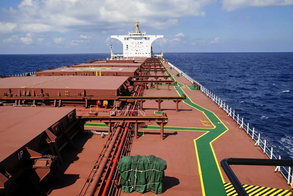 Dry bulk capesize rates are retreating from their latest upswing.