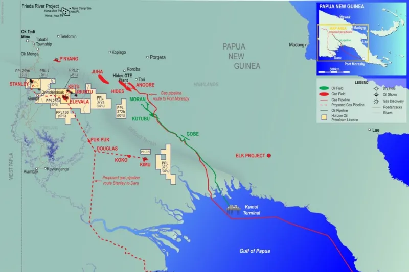 Papua New Guinea: Horizon Oil has acquired a 50% stake in PPL 430 and a 90% stake in PPLs 372 and 373