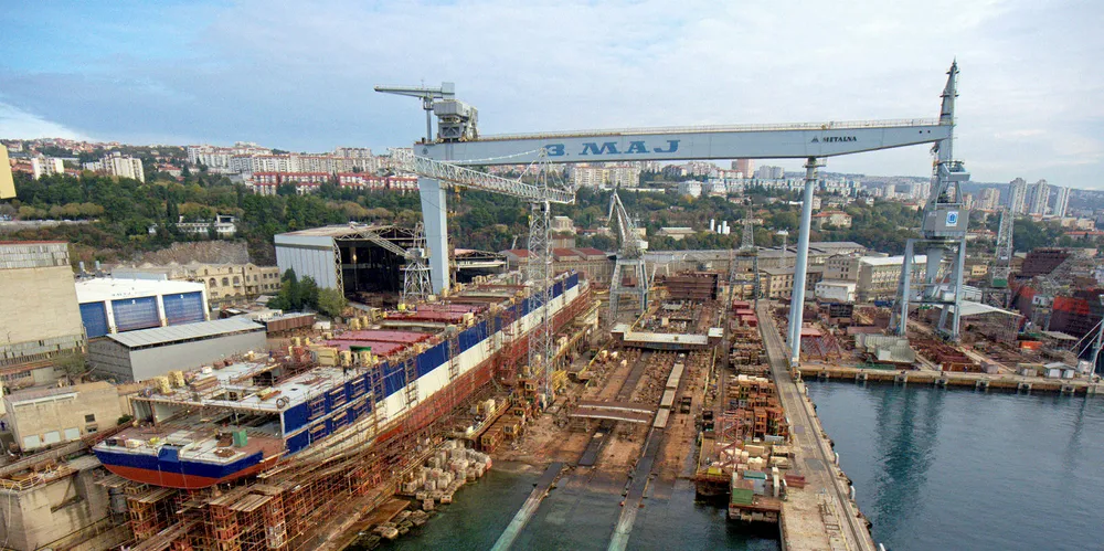 The 3 Maj Shipyard in Croatia