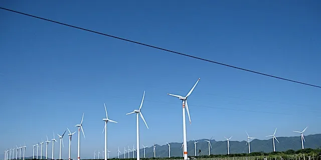 An existing wind farm in Oaxaca, said to have some of the world's best resources