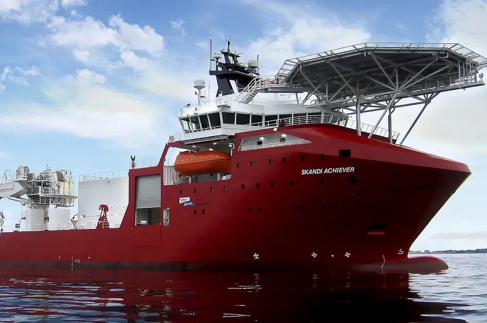 Lower value: for DOF fleet including Skandi Achiever