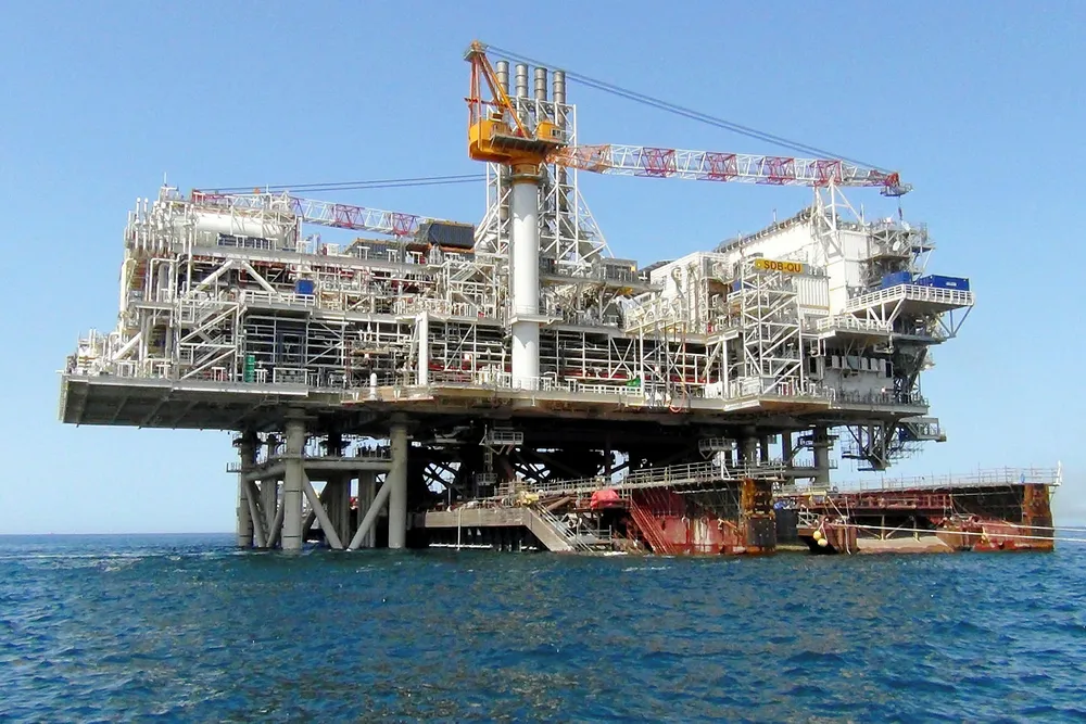 Workload: the new topsides in place at Shah Deniz in the Caspian Sea off Azerbaijan