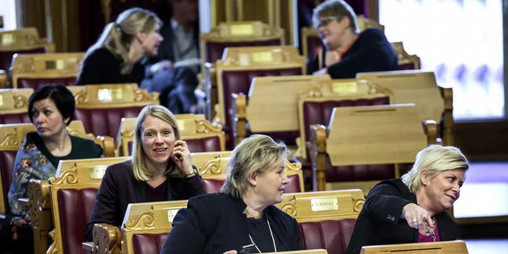 FISK PÅ TINGET: Stortinget brukte to timer på å debattere leveringsplikten. ARKIV