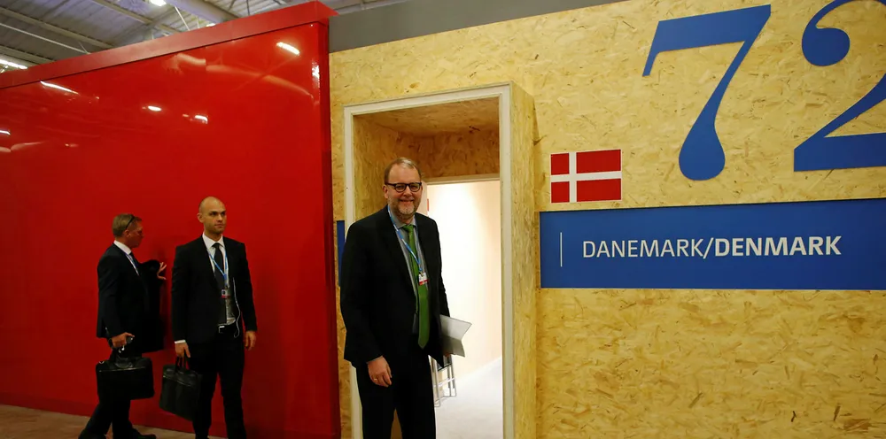 Denmark's minister for energy, utilities, and climate Lars Christian Lilleholt.