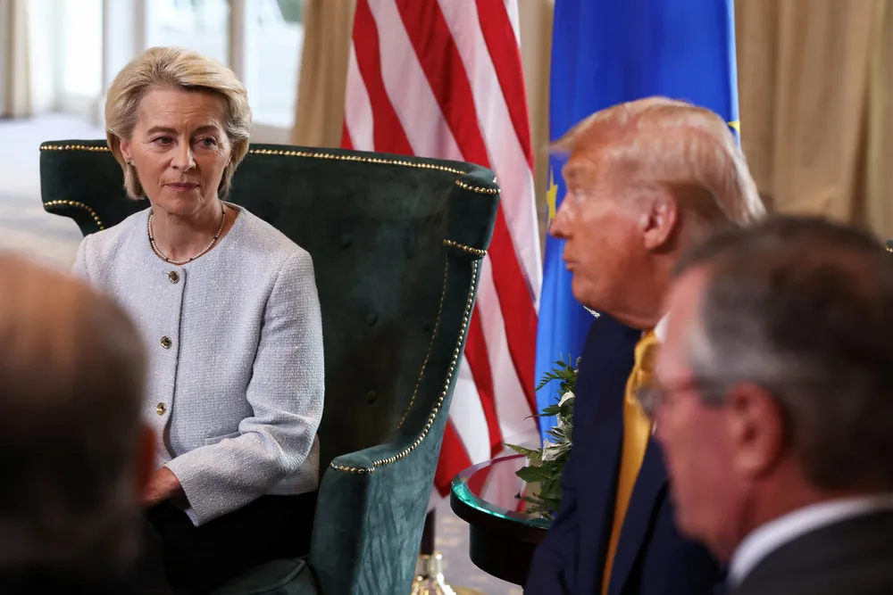 Mange hadde nok forventet et litt sterkere forhandlingsresultat fra Von der Leyen, som hadde lovet handelsbazooka og gått kraftig ut mot Trump.