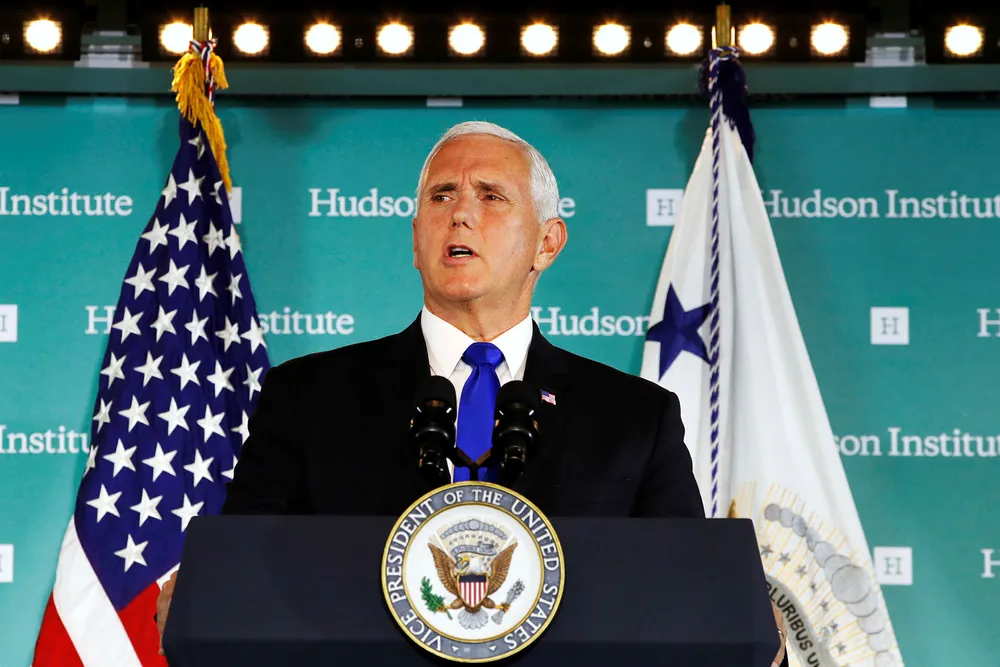 Uttalelsene visepresident Mike Pence kom med på Hudson Institute i Washington om at Kina bruker sin makt til å blande seg inn i amerikansk politikk, ble ikke tatt nådig opp av kineserne.