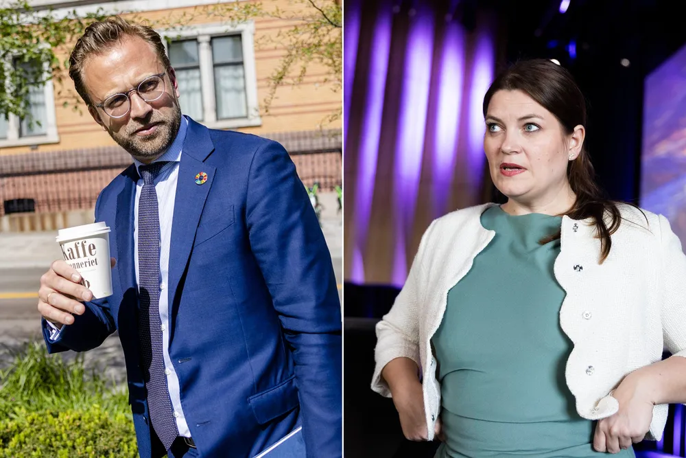 Nikolai Astrup (H) mener næringsminister Cecilie Myrseth (Ap) har feilinformert om USAs toll på norske varer.