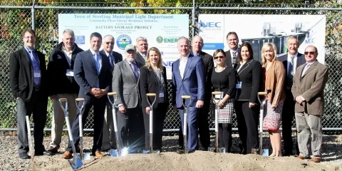 Groundbreaking for Town of Sterling energy storage project