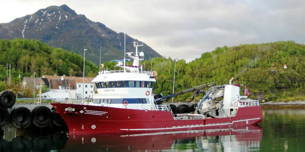 Sølvtrans' brønnbåt "Frøyfisk" heter nå "Ronia Austral" og opererer i Chile. Pressefoto