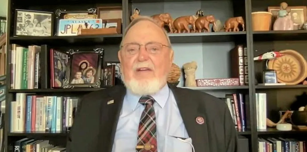 Alaska lawmaker Don Young addressed keeping finfish aquaculture out of the state during a virtual hearing held July, 29, 2021.