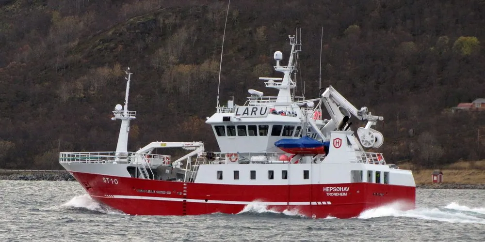 Viktig sei: For kystnotbåten "Hepsøhav" er seinotfisket en viktig del av driftsgrunnlaget. I år ble fisket avviklet i hjemlige farvann i sør, med 1. mai som siste leveringsdag. (Arkivfoto: Jon Eirik Olsen)