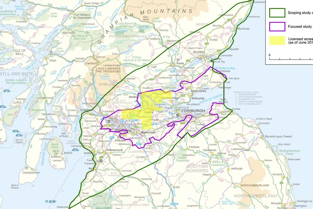Mapping prospects: Study looks at Carboniferous shales of central Scotland's Midland Valley