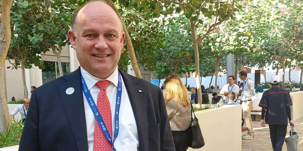 Andreas Enger announced ammonia bunkering plans at COP28 in Dubai.