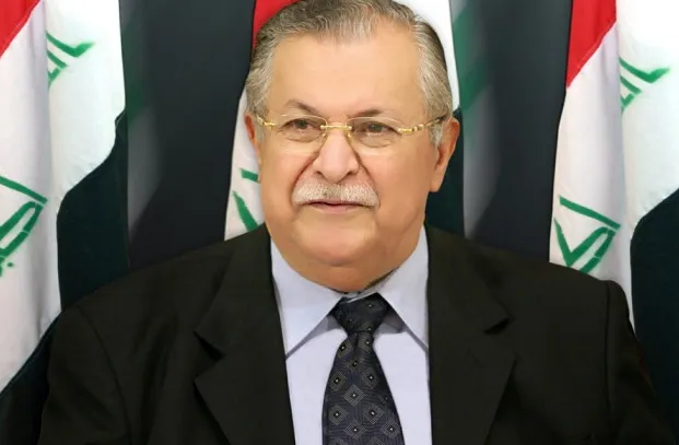 In hospital: President Jalal Talabani suffered a suspected stroke on Monday