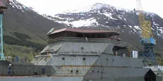 KV Svalbard tar form