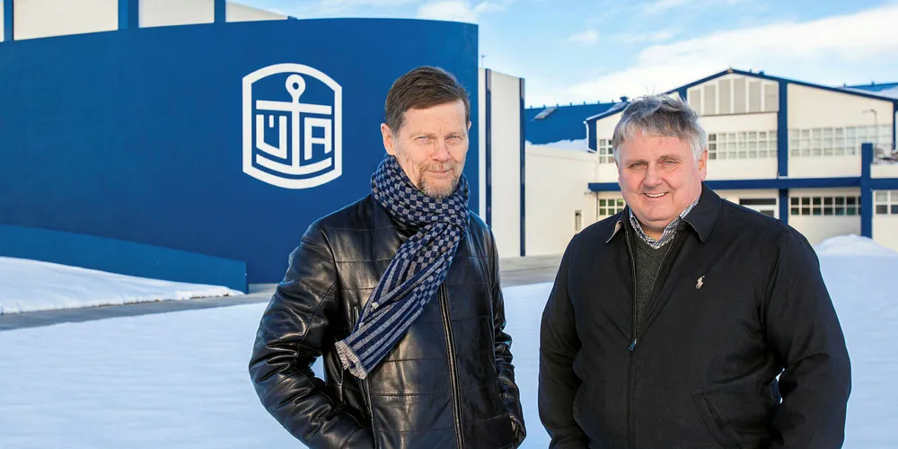 Samherji CEO Thorstein Mar Baldvinsson (left) and Managing Director Kristjan Vilhelmsson. Photo: Samherji