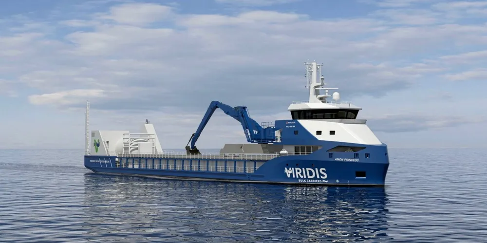 The latest design for the Viridis ammonia-fuelled bulker.