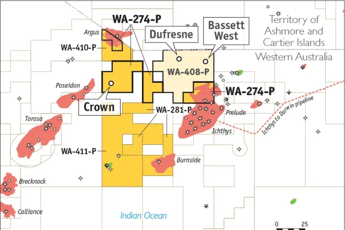 Browse basin: Santos’ Crown gas discovery lies between ConocoPhillip’s Poseidon and Inpex’s Ichthys fields