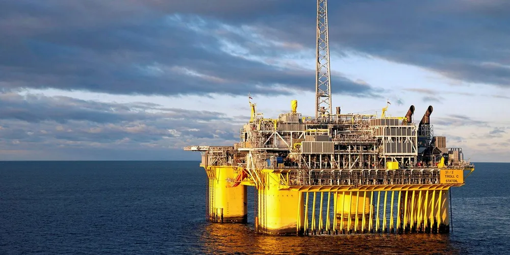 A platform in Equinor's Troll C.