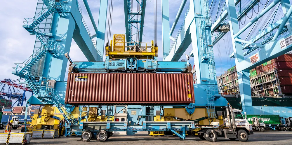 A container gets unloaded at Port of Los Angeles. The Pacific Maritime Association has accused unionised dockworkers of intentionally disrupting operations at the ports of Los Angeles and Long Beach.