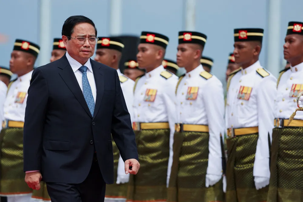 Vietnamese Prime Minister Pham Minh Chinh ahead of the 46th ASEAN Summit in Malaysia