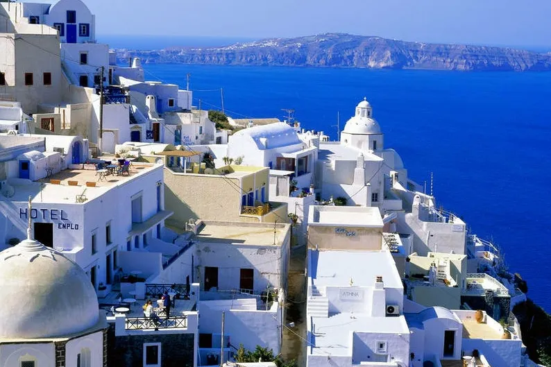 Offshore view: in Greece