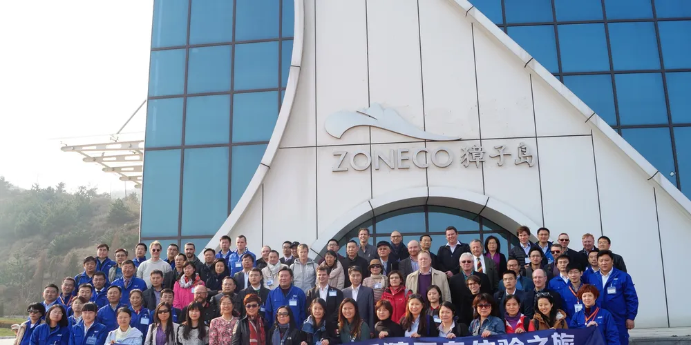 Participants of Zoneco's, MSC's and CAPPMA's trip to Zhangzidao Island on Nov. 2. Photo: IntraFish