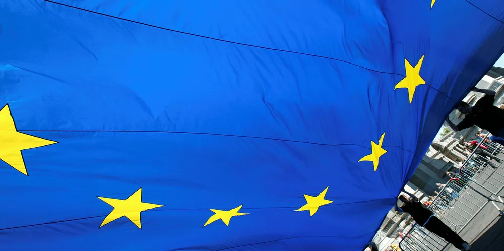 EU flag.