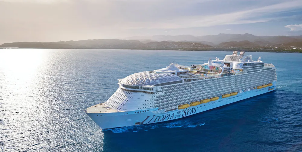 The 5,714-berth Utopia of the Seas (built 2024) is the newest ship in the Royal Caribbean International fleet. The company is the flagship brand of Royal Caribbean Group.