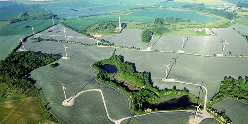 A wind farm in Poland