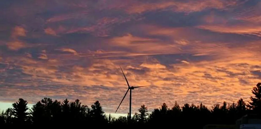 Henvey Inlet wind farm on the shores of Canada's Georgian Bay