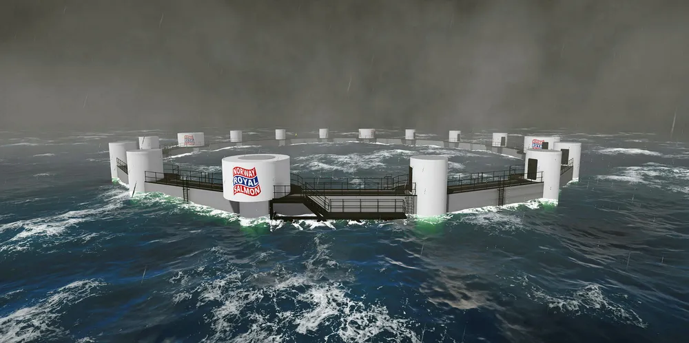 Arctic Offshore Farming. Illustrasjon: Norway Royal Salmon