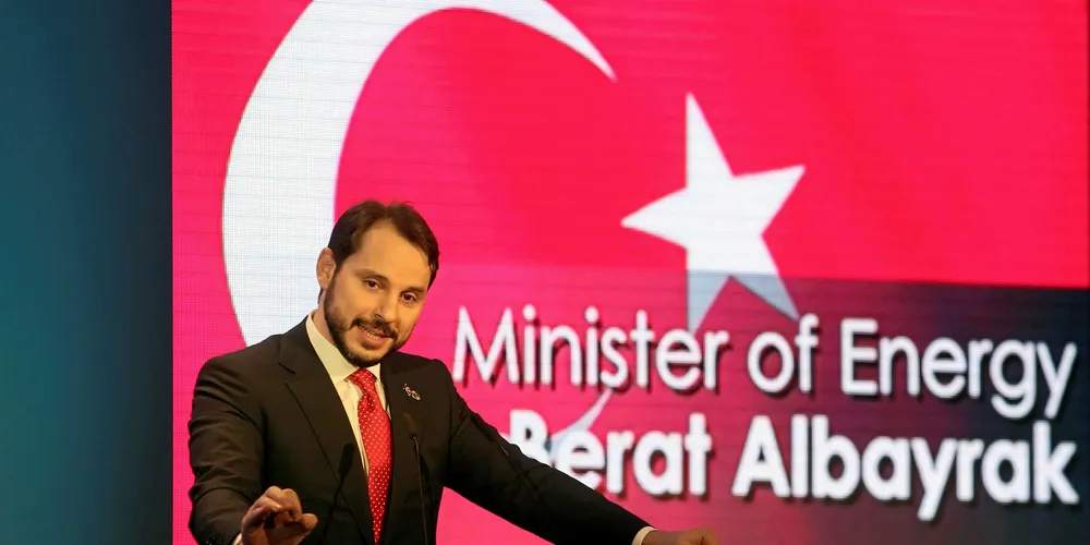 Turkish minister of energy Berat Albayrak
