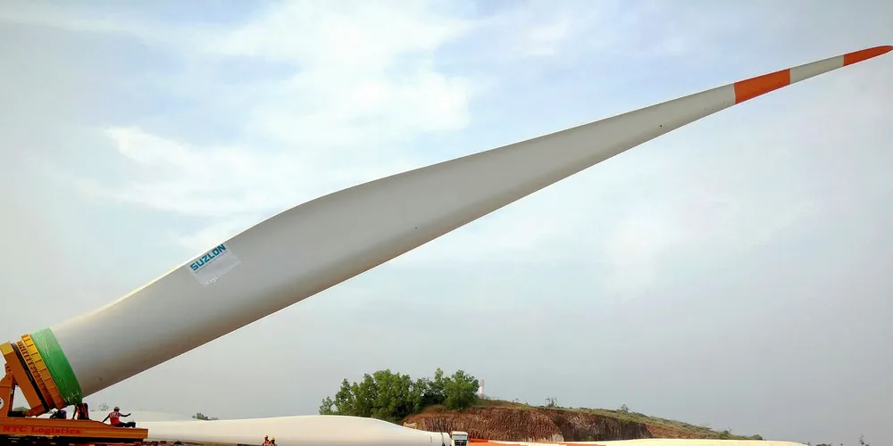Suzlon unveiled an Indian-record 63-metre blade this year.