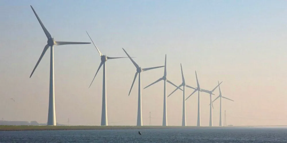 The Zuidwester wind farm on the Netherlands' North Sea coast